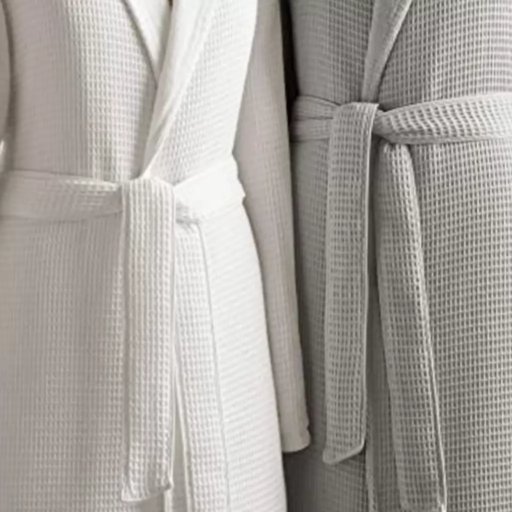 Waffle and Terry Bathrobe